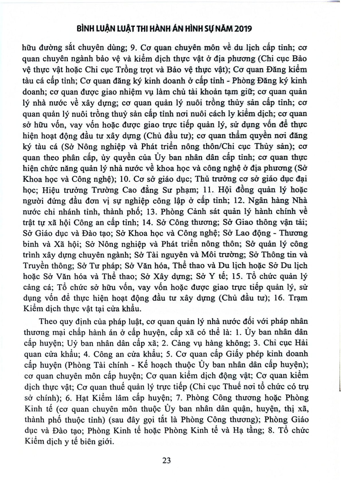 Bình Luận Luật Thi Hành Án Hình Sự Năm 2019 (Sách Chuyên Khảo) - Thượng tướng Lê Quý Vương
