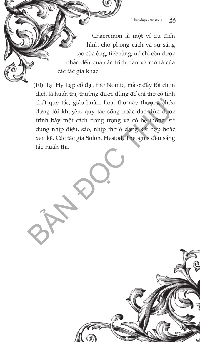 Thi Ca Luận - Tác Phẩm Triết Học Kinh Điển - Aristotle