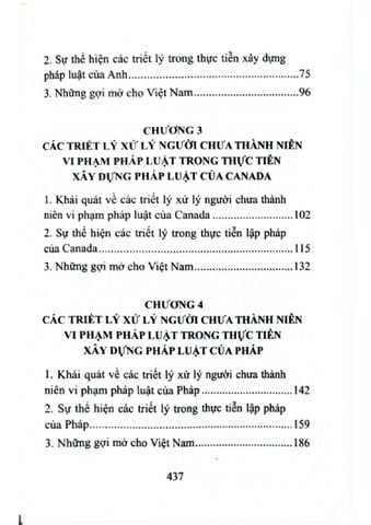  Triết Lý Xử Lý Người Chưa Thành Niên Vi Phạm Và Thực Tiễn Xây Dựng Pháp Luật Trên Thế Giới ( Sách Chuyên Khảo) - TS. Đào Lệ Thu 