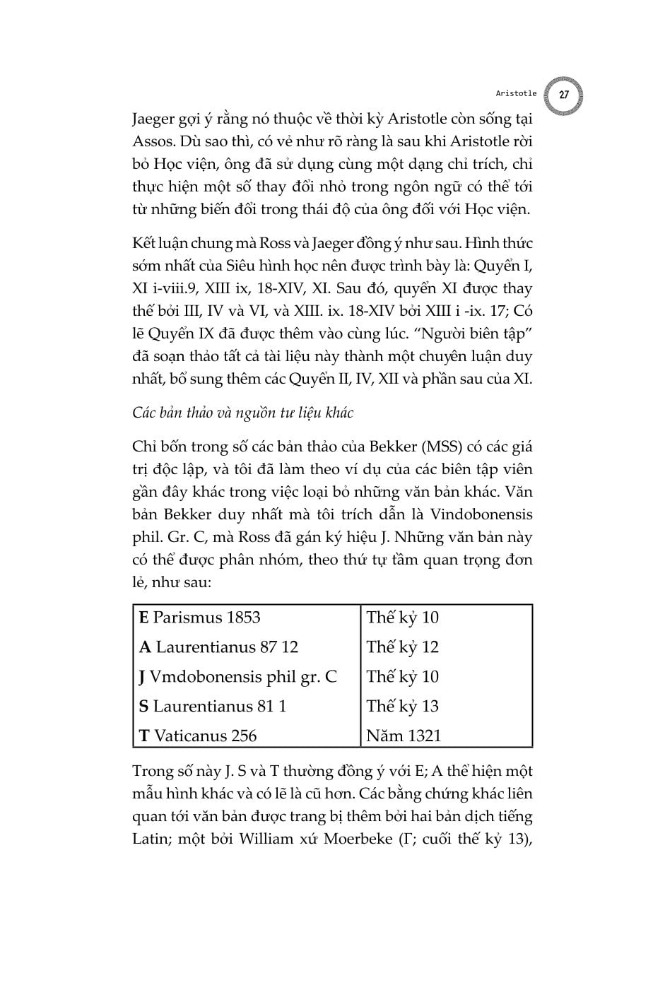 Siêu Hình Học - Metaphysics - Tác Phẩm Triết Học Kinh Điển - Bìa Cứng - Aristotle