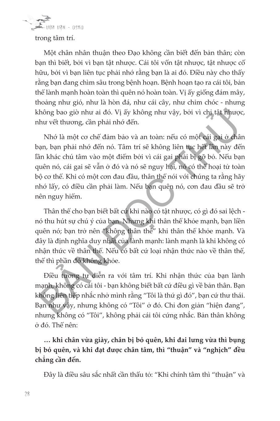 Vừa Vặn - Thuận Theo Lẽ Tự Nhiên - Một Diễn Giải Tinh Thần Về Trang Tử - Osho