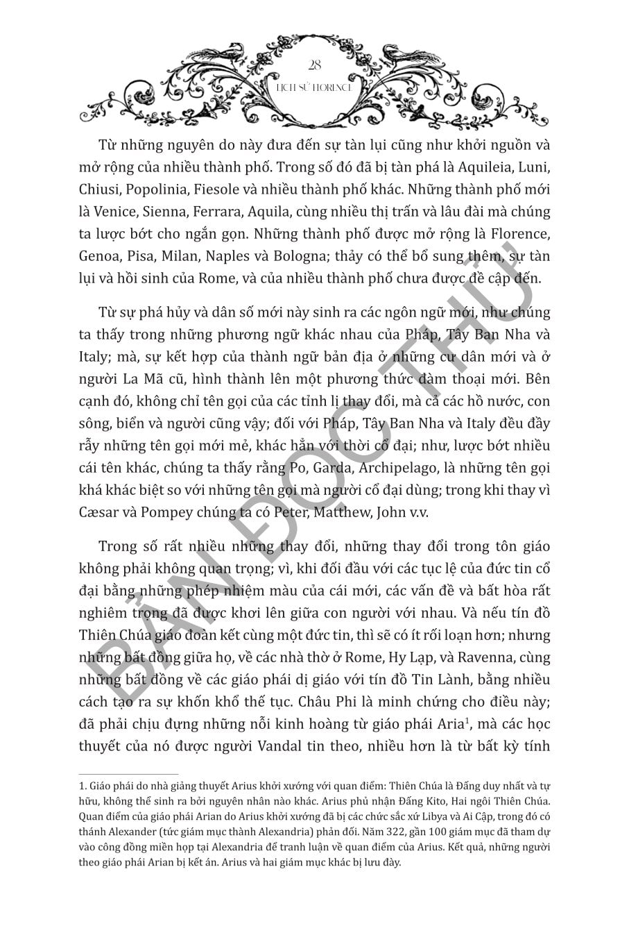 Lịch Sử Florence - Tham Vọng Và Quyền Lực Kiến Tạo Thời Kỳ Phục Hưng - Niccolo Machiavelli