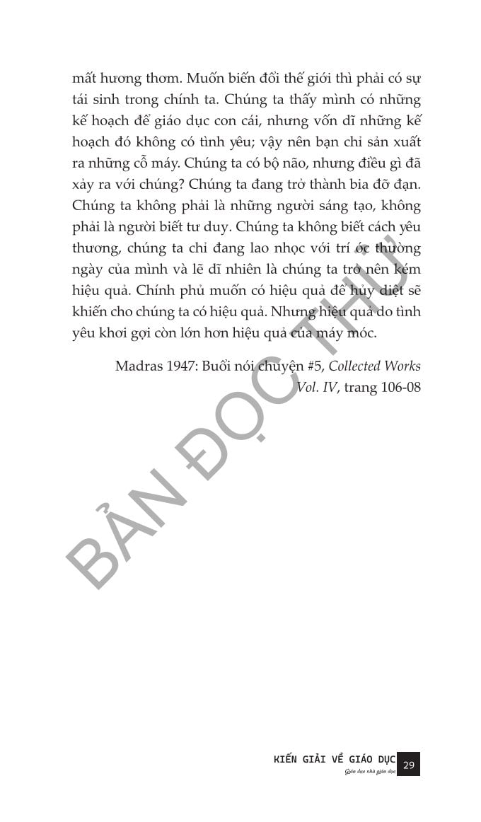 Kiến Giải Về Giáo Dục - J. Krishnamurti