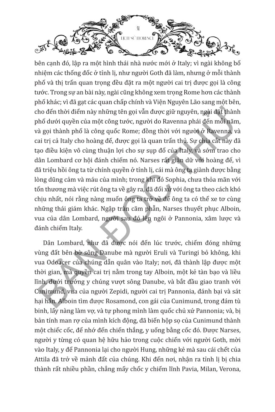 Lịch Sử Florence - Tham Vọng Và Quyền Lực Kiến Tạo Thời Kỳ Phục Hưng - Niccolo Machiavelli