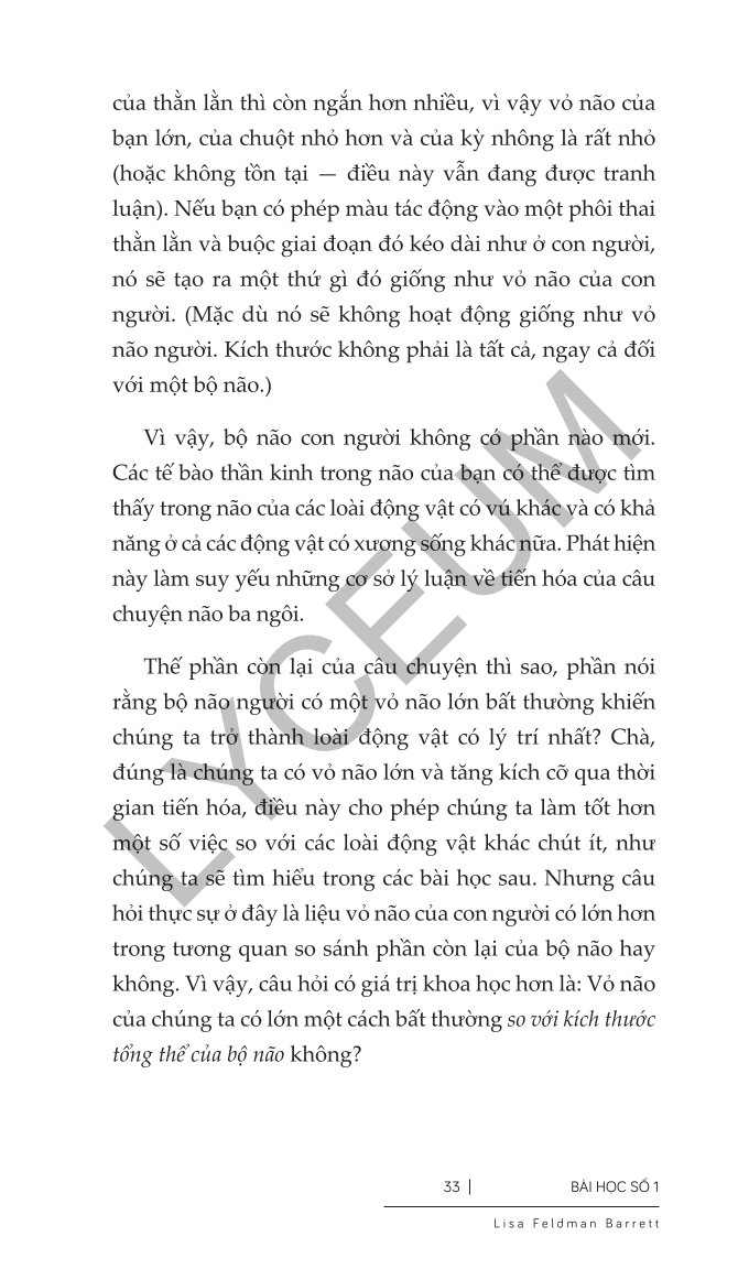 7 Bài Học Rưỡi Về Não Bộ - Lisa Feldman Barrett
