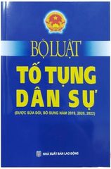 Bộ Luật Tố Tụng Dân Sự (Sửa đổi bổ sung 2019, 2020, 2022, 2023) - Quốc Hội