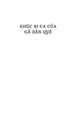 Khúc Bi Ca Của Gã Dân Quê - Hồi Ức Về Một Gia Đình Và Một Nền Văn Hóa Trong Cơn Khủng Hoảng - J.D. Vance