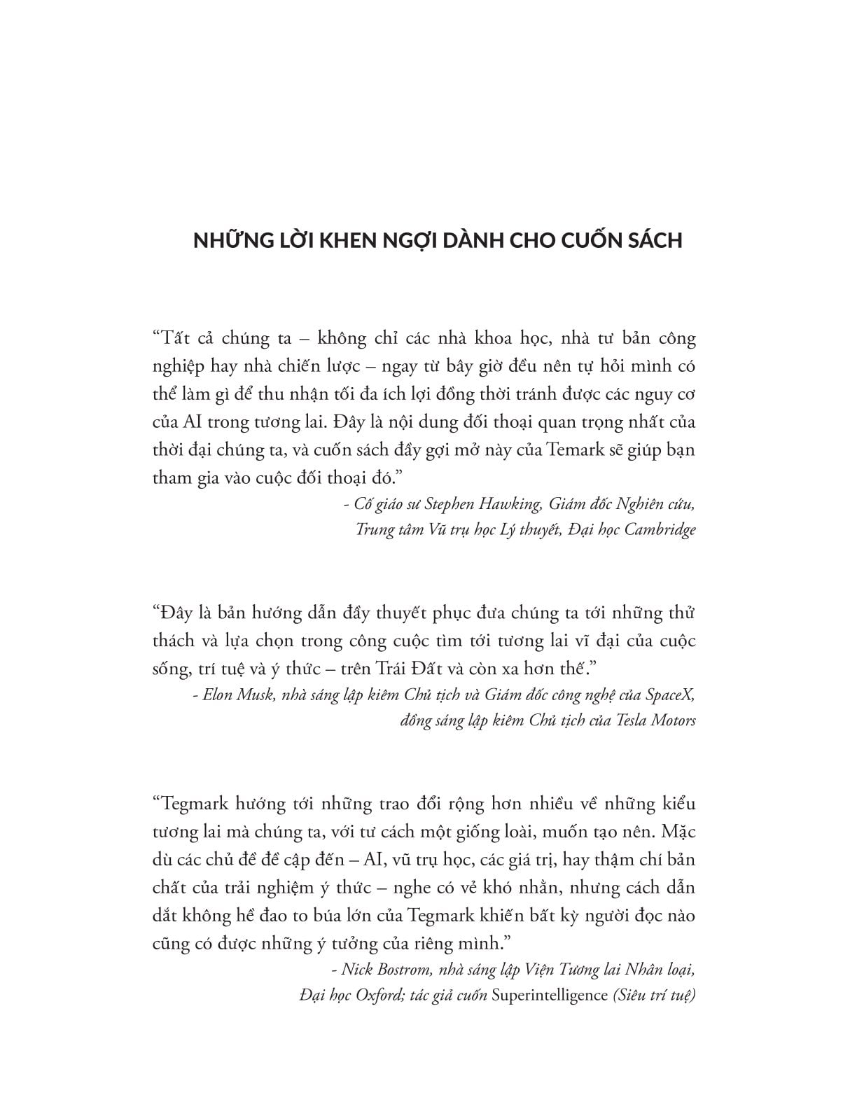 Life 3.0 - Loài Người Trong Kỷ Nguyên Trí Tuệ Nhân Tạo - Max Tegmark