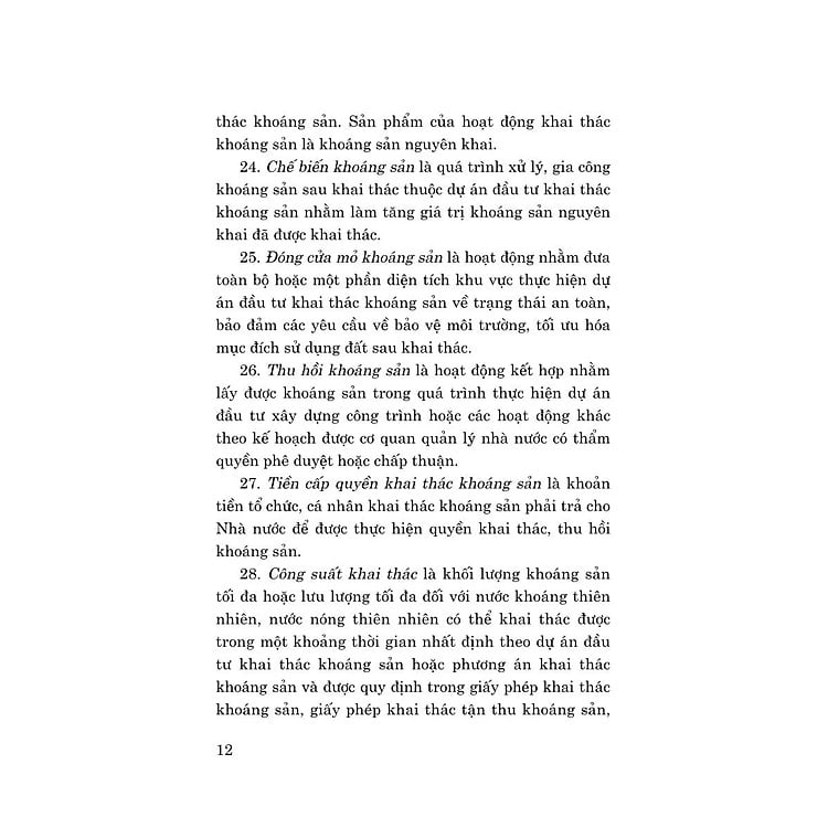 Luật Địa Chất Và Khoáng Sản Năm 2024 - Quốc hội
