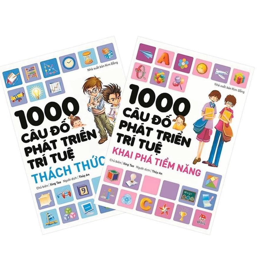  1000 Câu Đố Phát Triển Trí Tuệ (Bộ 2 Tập) - Xing Tao 