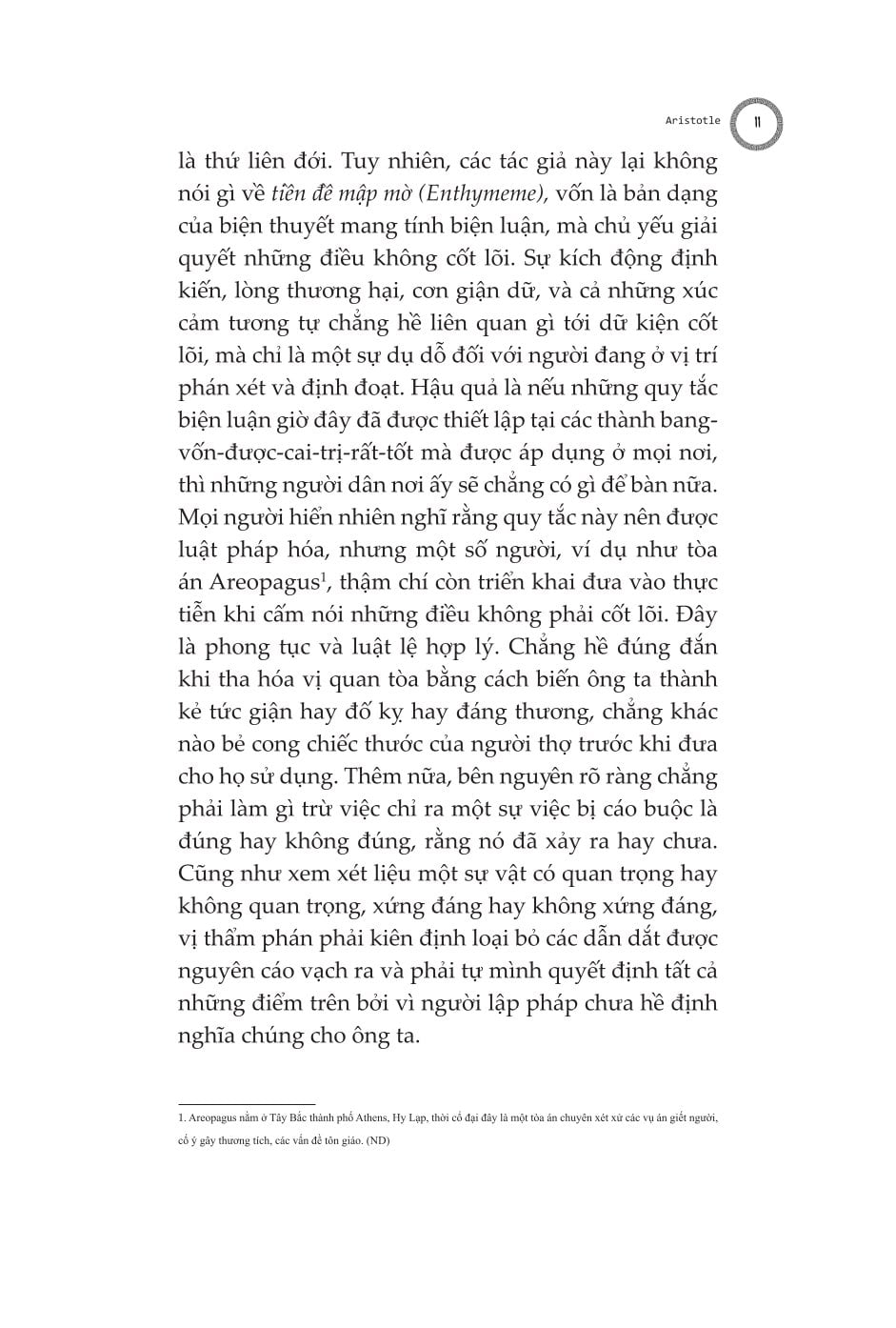Biện Luận - Rhētorikḗ. Tác Phẩm Triết Học Kinh Điển - Aristotle