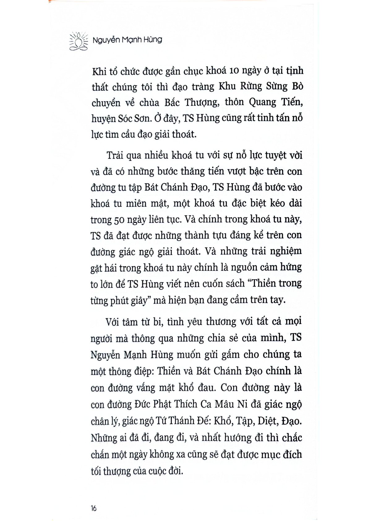 Thiền Trong Từng Phút Giây - Nguyễn Mạnh Hùng