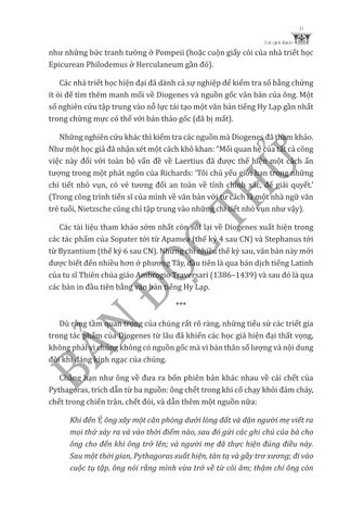  Cuộc Đời Của Các Triết Gia Nổi Tiếng - Sách Kinh Điển Về Lịch Sử Triết Học Phương Tây - Diogenes Laertius 