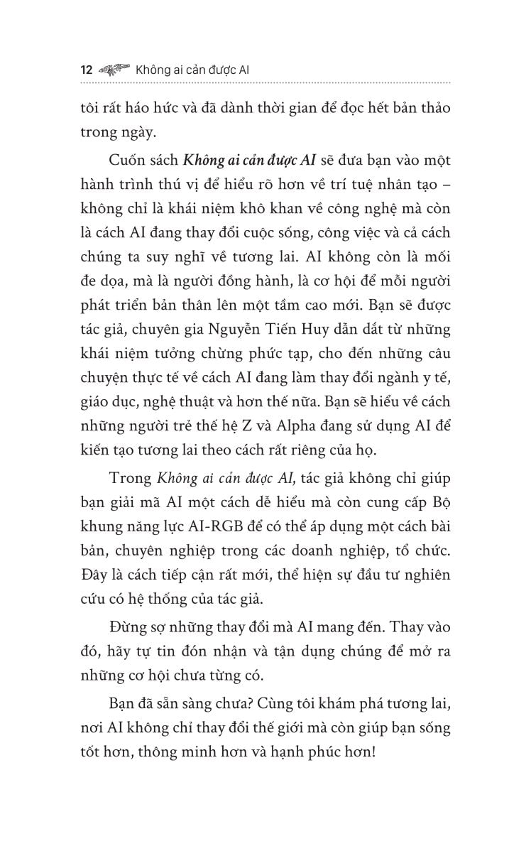 Không Ai Cản Được AI - Hiểu AI Từ Căn Gốc Để Phát Triển Sự Nghiệp - Nguyễn Tiến Huy