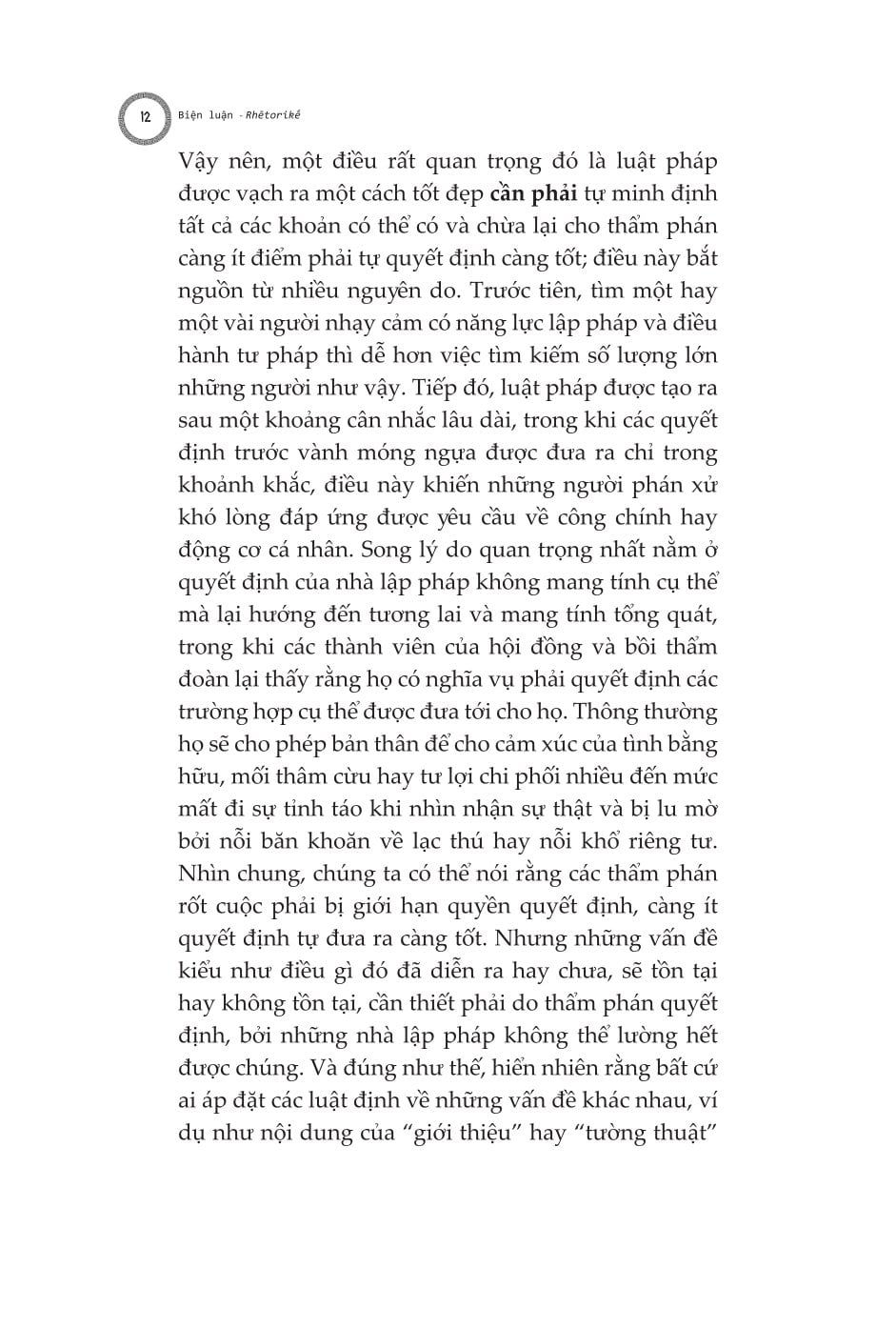Biện Luận - Rhētorikḗ. Tác Phẩm Triết Học Kinh Điển - Aristotle