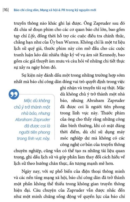 Báo Chí Công Dân Mạng Xã Hội Và PR Trong Kỷ Nguyên Mới - Nguyễn Bá Ngọc