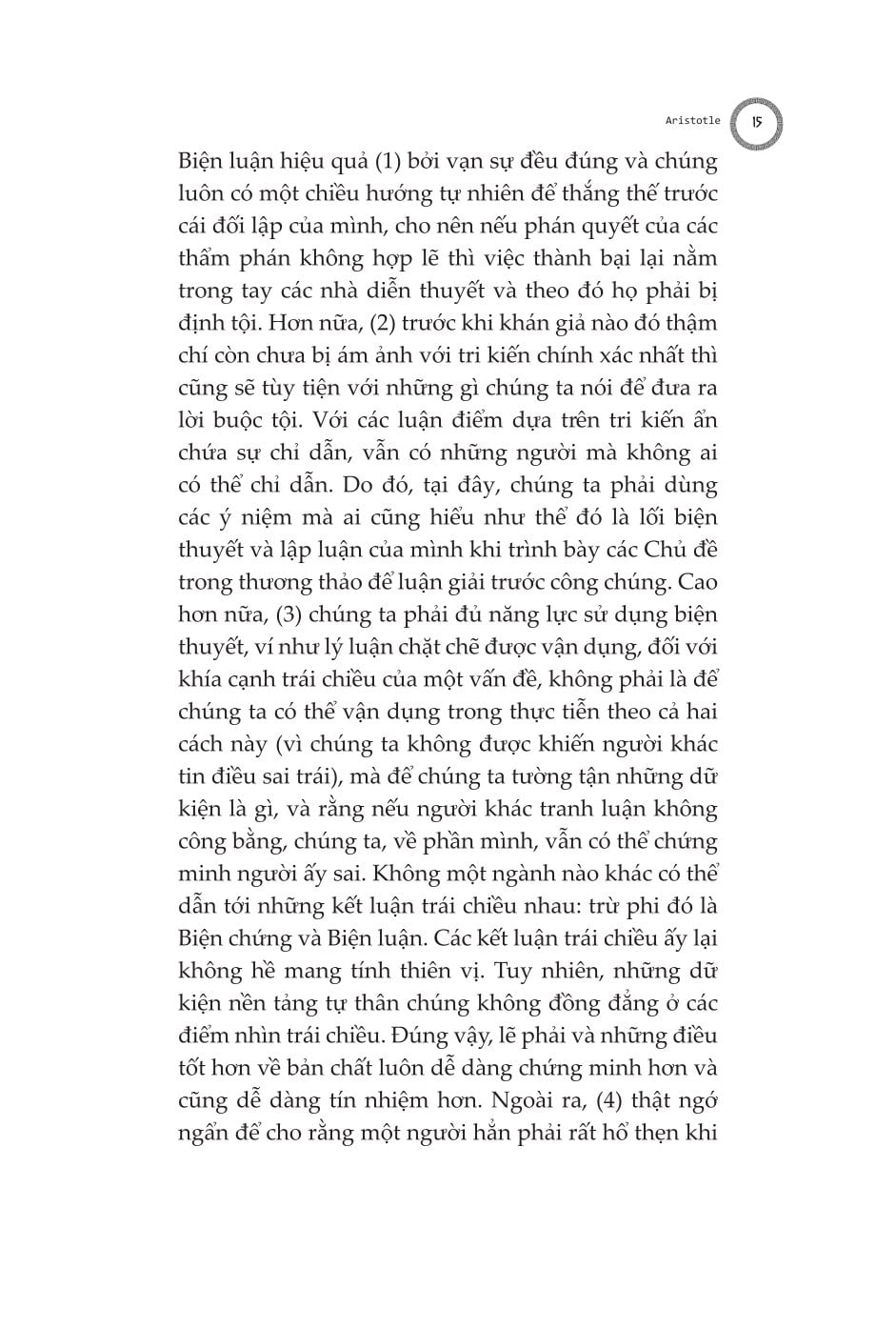 Biện Luận - Rhētorikḗ. Tác Phẩm Triết Học Kinh Điển - Aristotle