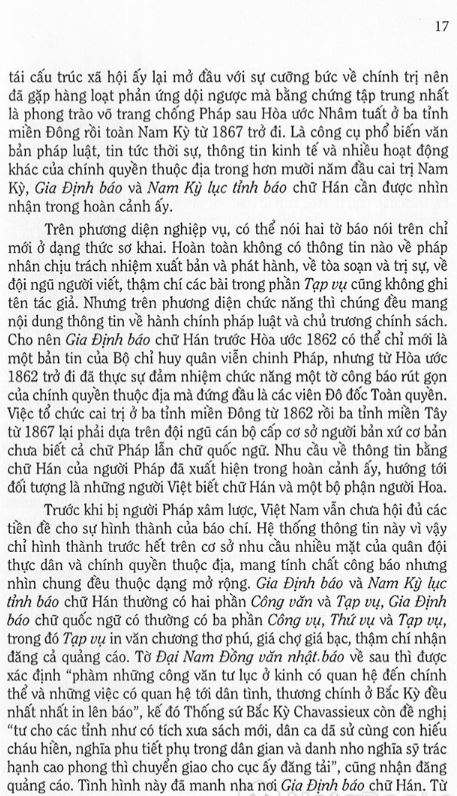 Hai Tờ Báo Chữ Hán Ở Nam Kỳ Đầu Thời Pháp Thuộc - Cao Tự Thanh