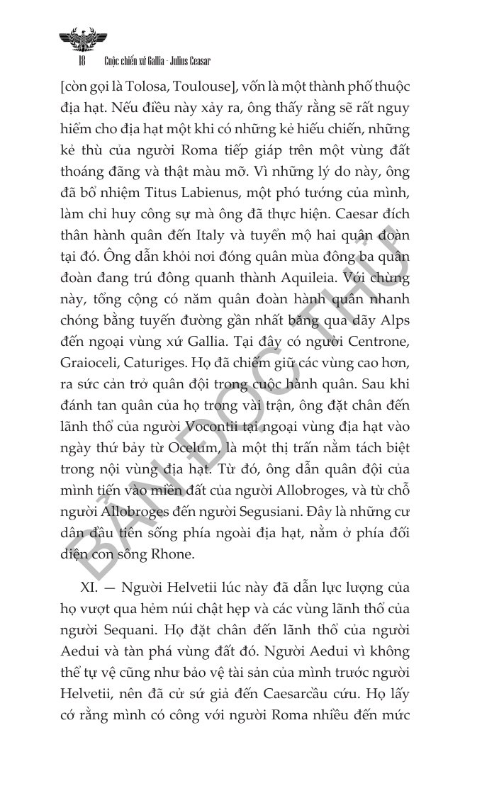 Cuộc Chiến Xứ Gallia - Nghệ Thuật Chiến Tranh Và Ngoại Giao Của Julius Caesar - Julius Caesar