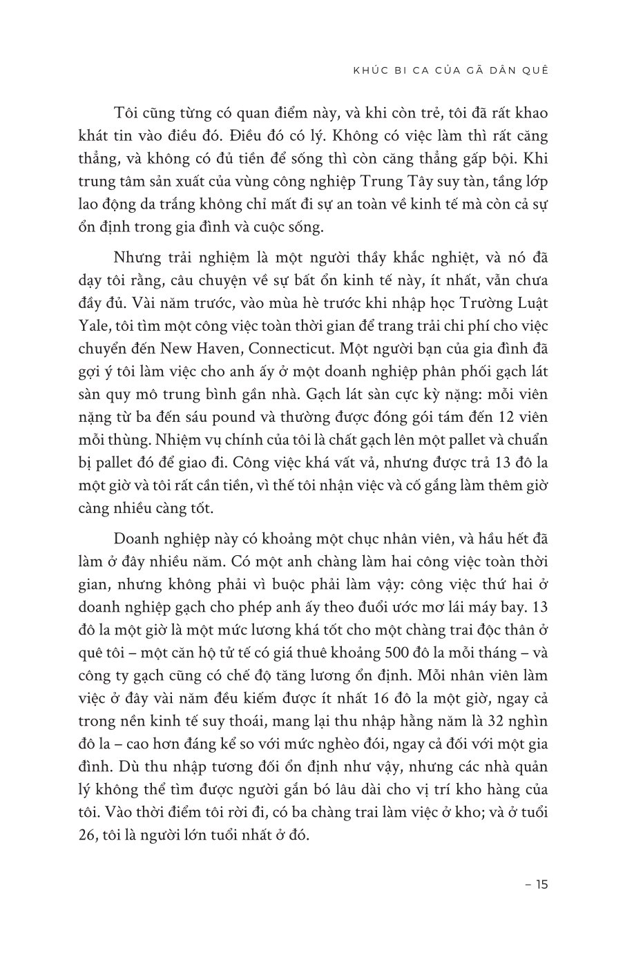 Khúc Bi Ca Của Gã Dân Quê - Hồi Ức Về Một Gia Đình Và Một Nền Văn Hóa Trong Cơn Khủng Hoảng - J.D. Vance