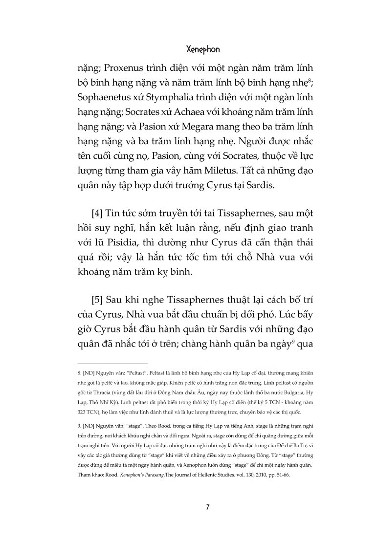 Anabasis : Hồi Ký Viễn Chinh Xứ Ba Tư - Xenophon