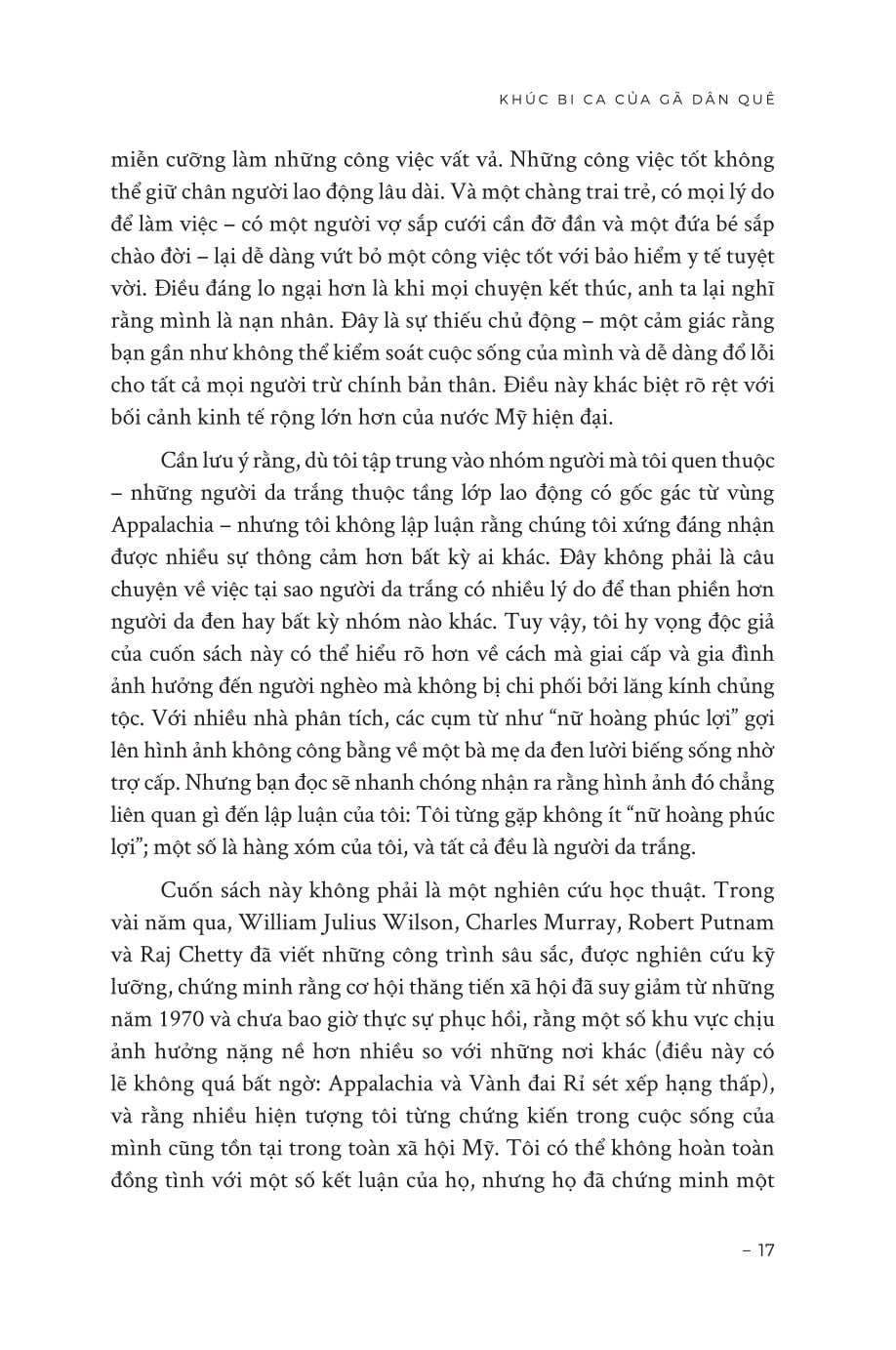 Khúc Bi Ca Của Gã Dân Quê - Hồi Ức Về Một Gia Đình Và Một Nền Văn Hóa Trong Cơn Khủng Hoảng - J.D. Vance