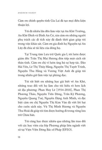  Lịch Sử Khai Khẩn Cao Nguyên An Khê, 1864-1888 - Andrew Hardy 