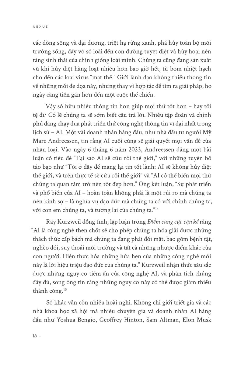 NEXUS - Lược Sử Của Những Mạng Lưới Thông Tin Từ Thời Đại Đồ Đá Đến Trí Tuệ Nhân Tạo - Yuval Noah Harari (Bìa Mềm)