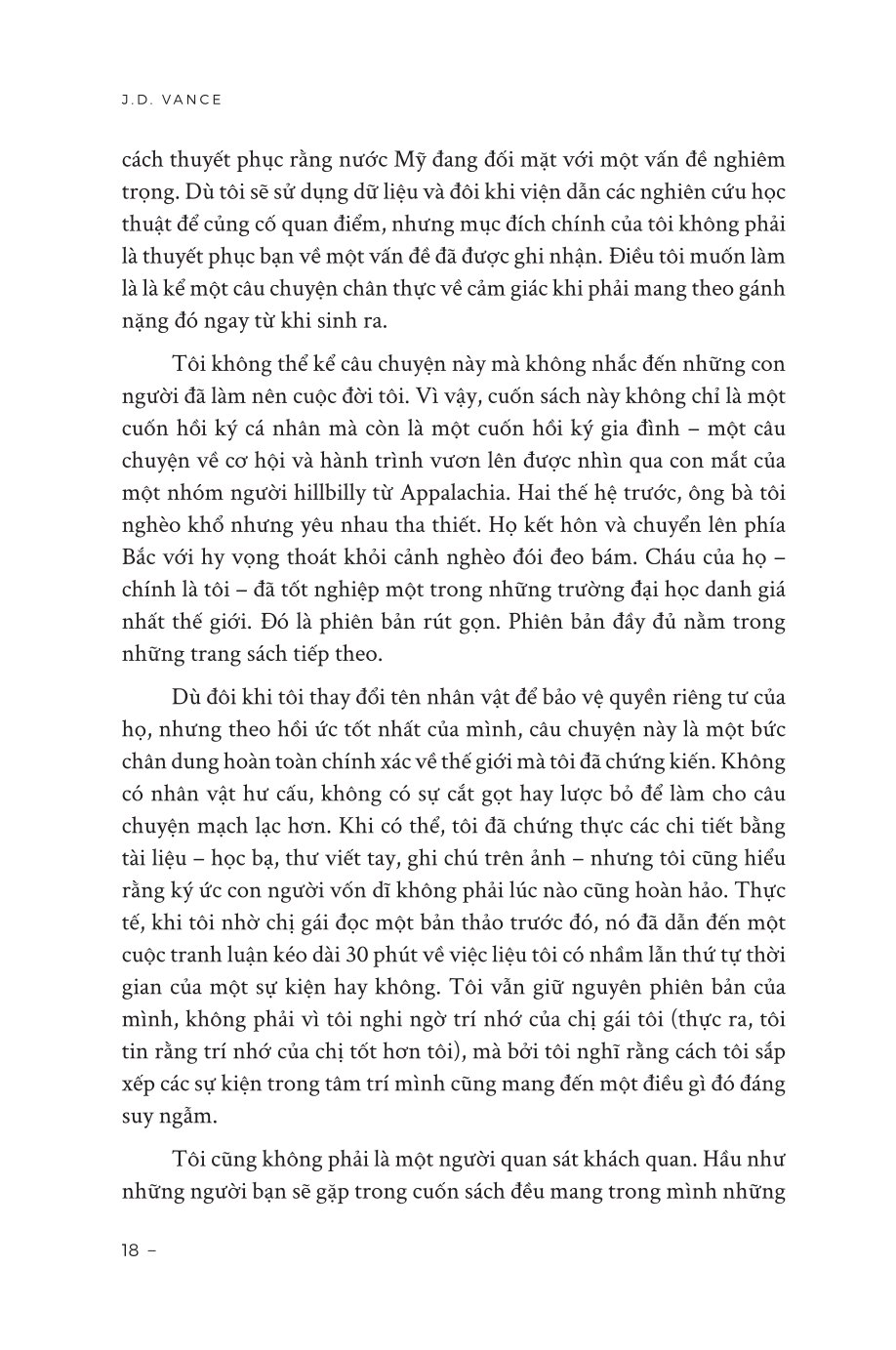 Khúc Bi Ca Của Gã Dân Quê - Hồi Ức Về Một Gia Đình Và Một Nền Văn Hóa Trong Cơn Khủng Hoảng - J.D. Vance