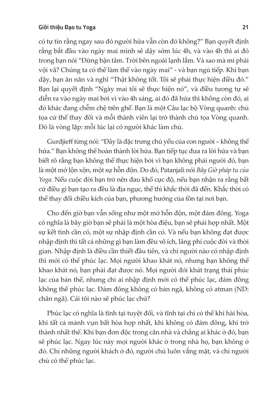 Đạo Tu Yoga - Osho