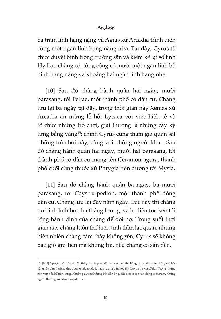 Anabasis : Hồi Ký Viễn Chinh Xứ Ba Tư - Xenophon