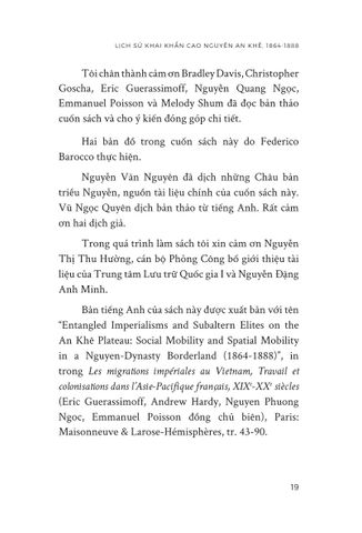  Lịch Sử Khai Khẩn Cao Nguyên An Khê, 1864-1888 - Andrew Hardy 
