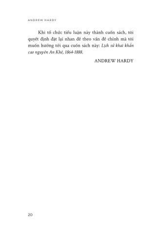  Lịch Sử Khai Khẩn Cao Nguyên An Khê, 1864-1888 - Andrew Hardy 