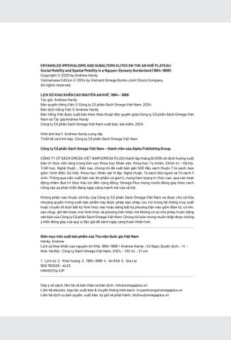  Lịch Sử Khai Khẩn Cao Nguyên An Khê, 1864-1888 - Andrew Hardy 