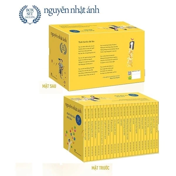 Thời Thơ Ấu Dài Lâu - Nguyễn Nhật Ánh - Boxset 24 Cuốn - Phiên Bản Vàng Ấm Áp - Nguyễn Nhật Ánh
