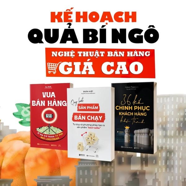  Combo 3 Quyển: Nghệ Thuật Bán Hàng Giá Cao - Bán Hàng Cho Người Giàu (Quy Luật Sản Phẩm Bán Chạy + 36 Kế Chinh Phục Khách Hàng Khó Tính + Vua Bán Hàng) 