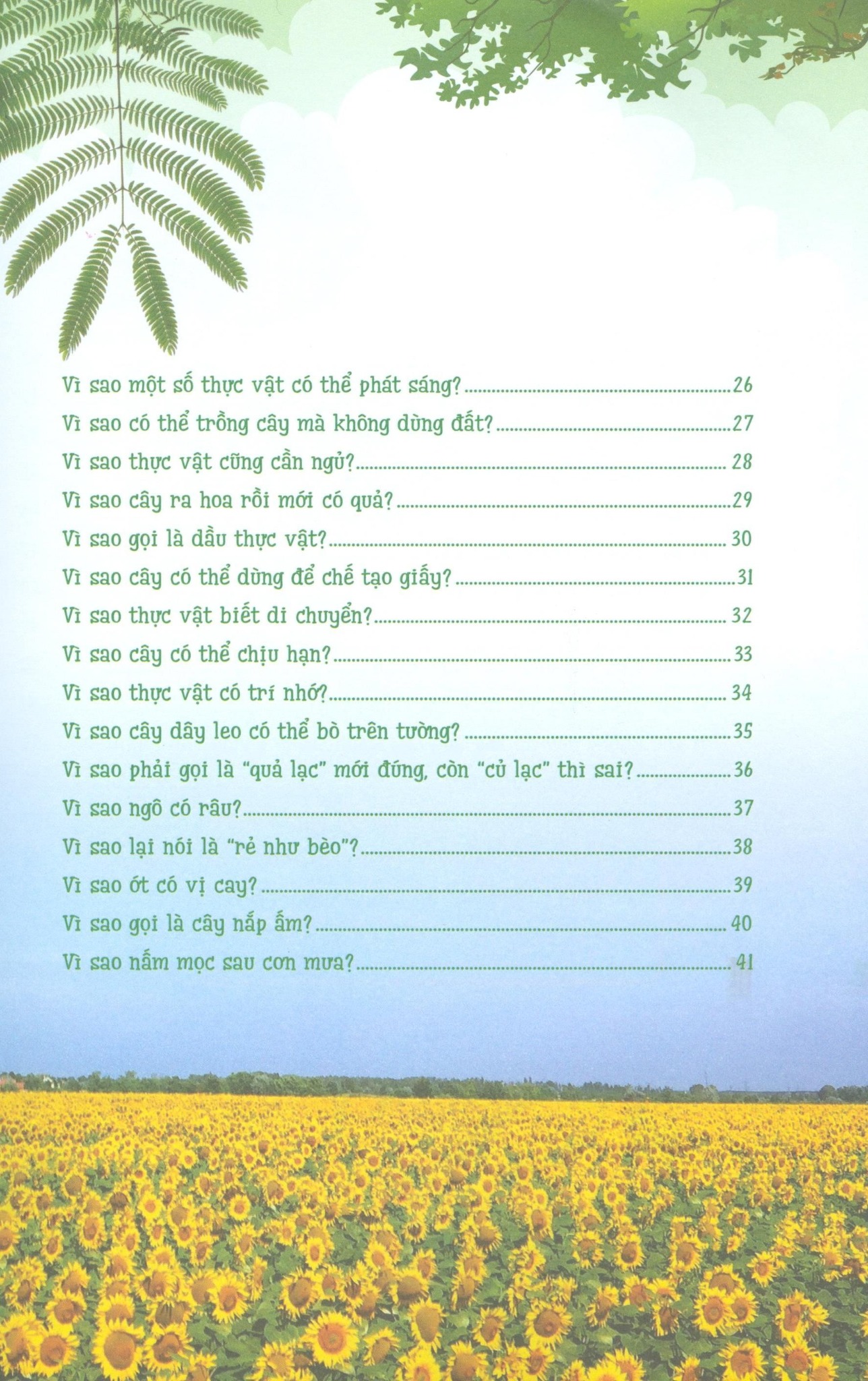 10 Vạn Câu Hỏi Vì Sao - Gõ Cửa Thế Giới Thực Vật - Trần Duy Thành