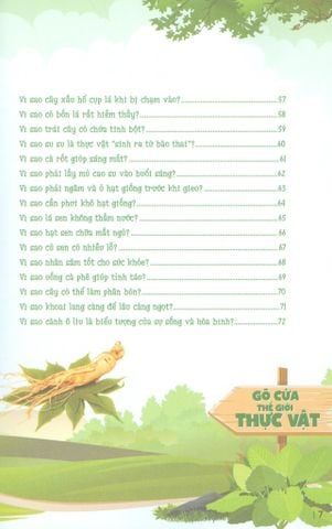  10 Vạn Câu Hỏi Vì Sao - Gõ Cửa Thế Giới Thực Vật - Trần Duy Thành 