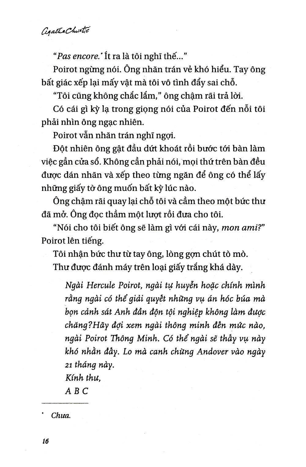 Chuỗi Án Mạng A.B.C - Agatha Christie