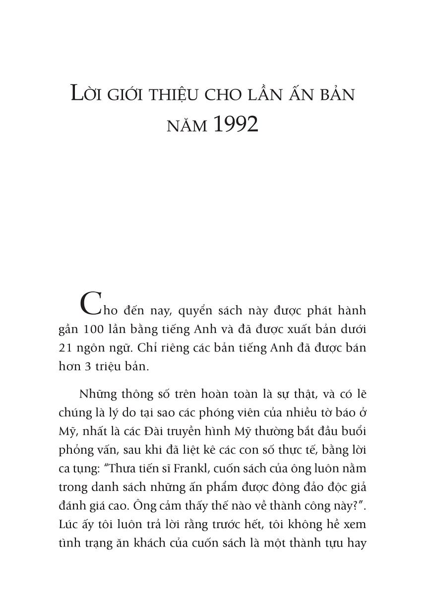 Đi Tìm Lẽ Sống - Viktor Emil Frankl