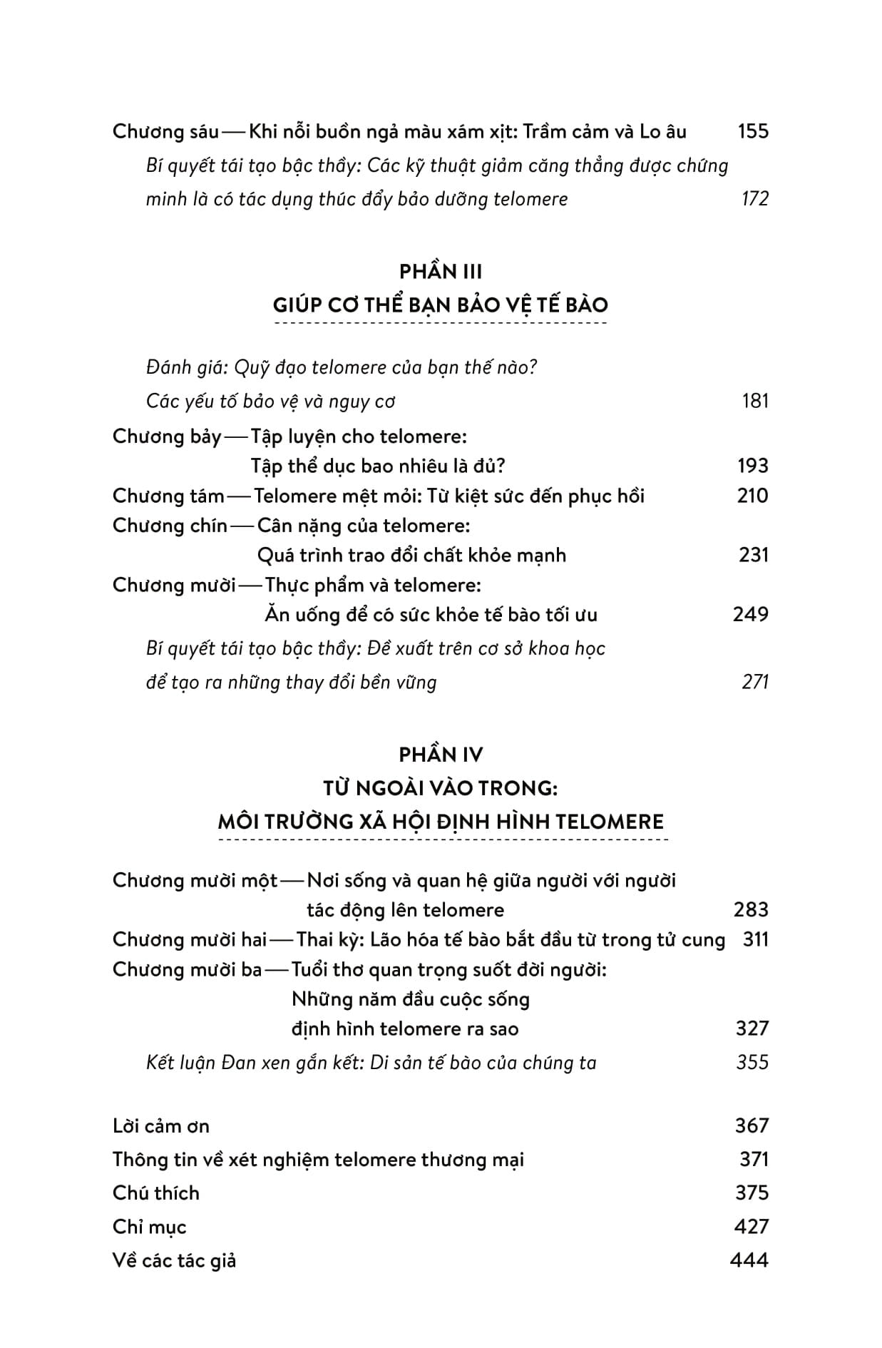 Hiệu Ứng Telomere: Giải Pháp Đột Phá Để Sống Trẻ, Khỏe, Và Ngăn Ngừa Lão Hóa - Elizabeth Blackburn, Elissa Epel