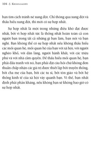  Đôi Điều Cần Suy Ngẫm - J. Krishnamurti 