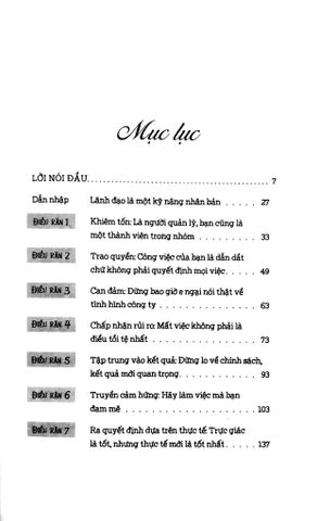  10 Điều Răn Lãnh Đạo Tối Ưu Nhất Thế Giới - Kelly Odell 