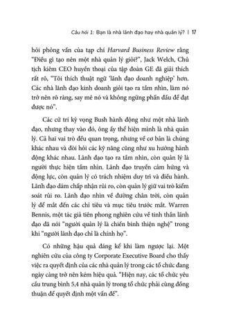  Từ Quản Lý Đến Lãnh Đạo - Sứ Mệnh Dẫn Đầu - Michael Hyatt 