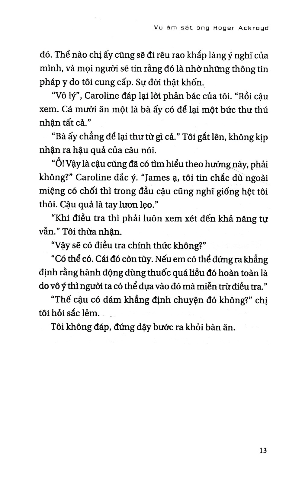 Vụ Ám Sát Ông Roger Ackroyd - Agatha Christie