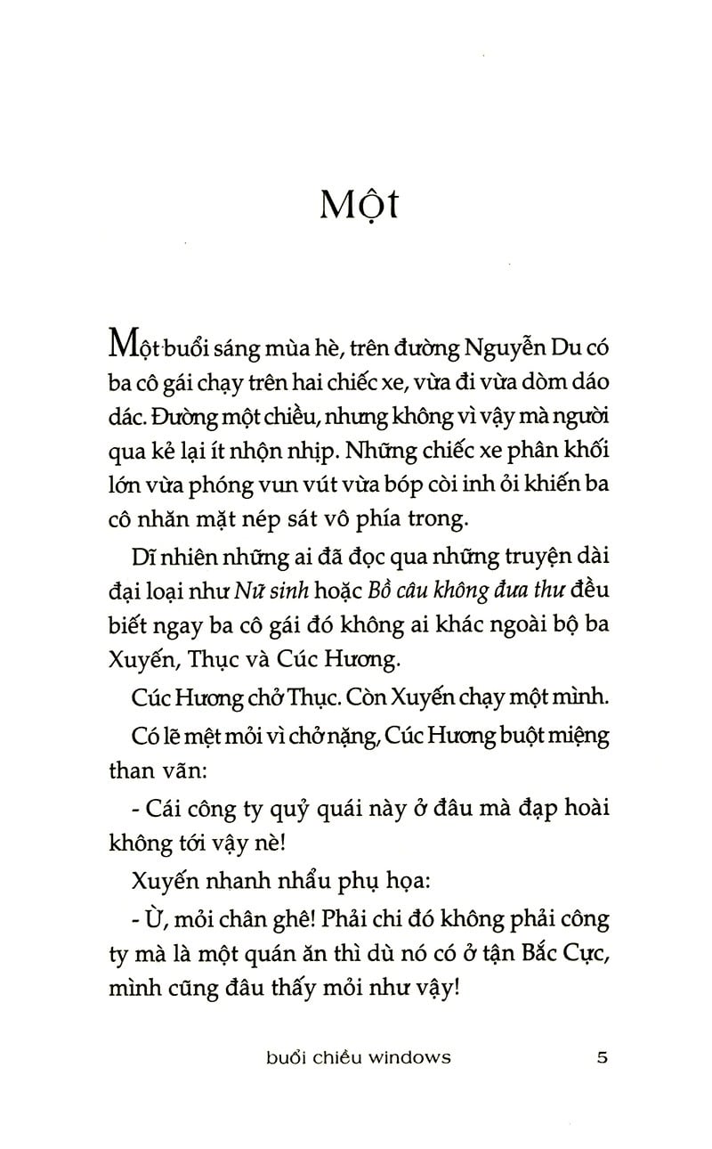 Buổi Chiều Windows - Nguyễn Nhật Ánh