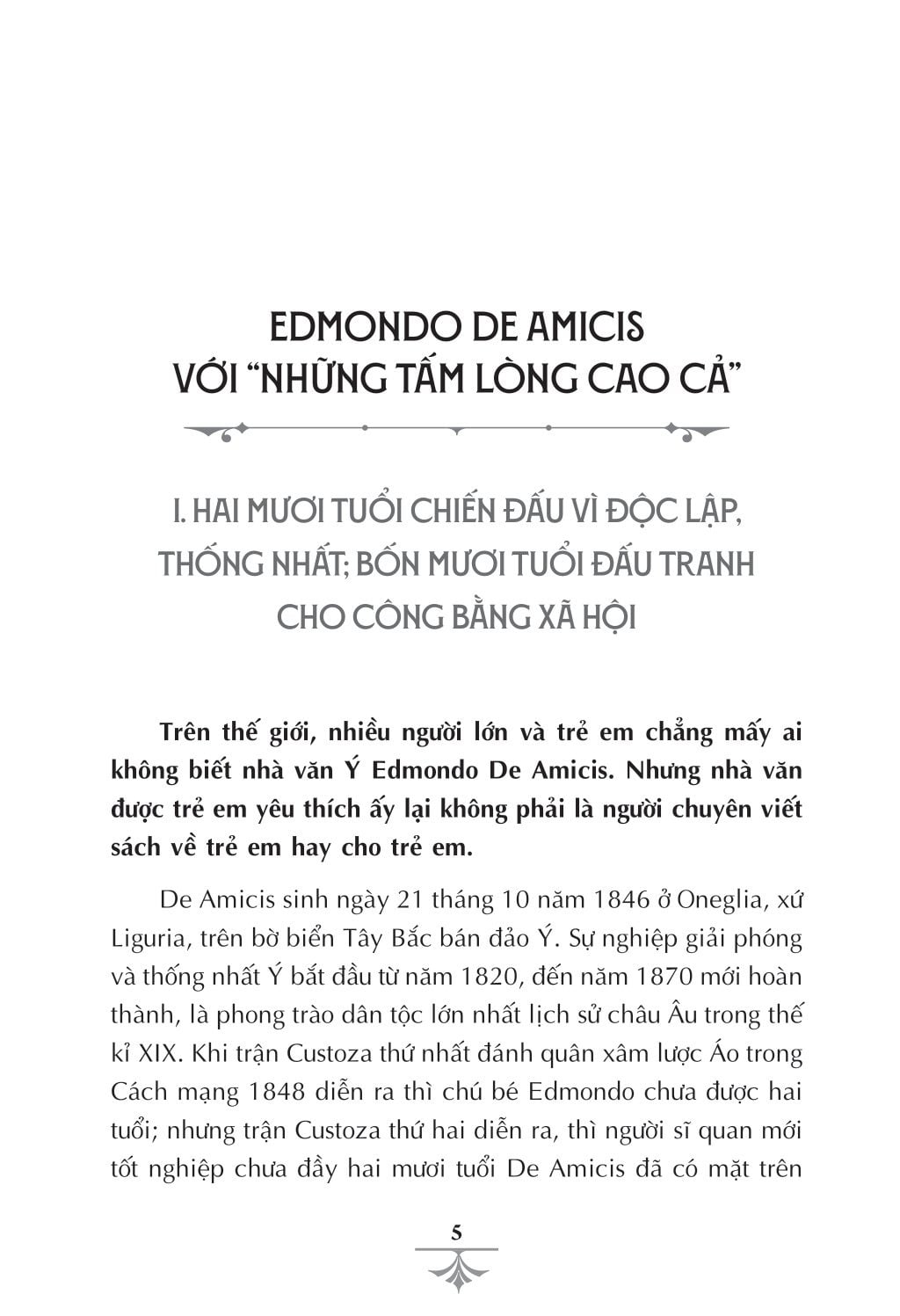 Những Tấm Lòng Cao Cả - Văn Học Ý - Tác Phẩm Chọn Lọc - Admondo De Amicis