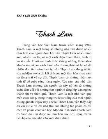 Tuyển tập Thạch Lam 