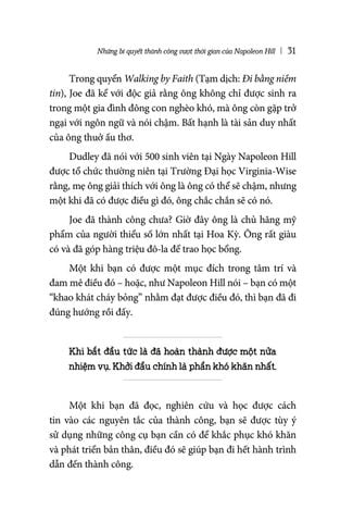  Những Bí Quyết Thành Công Vượt Thời Gian Của Napoleon Hill - Don M. Green 