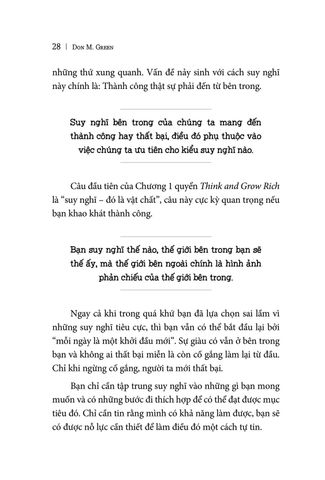  Những Bí Quyết Thành Công Vượt Thời Gian Của Napoleon Hill - Don M. Green 